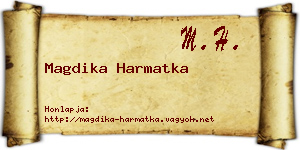 Magdika Harmatka névjegykártya
